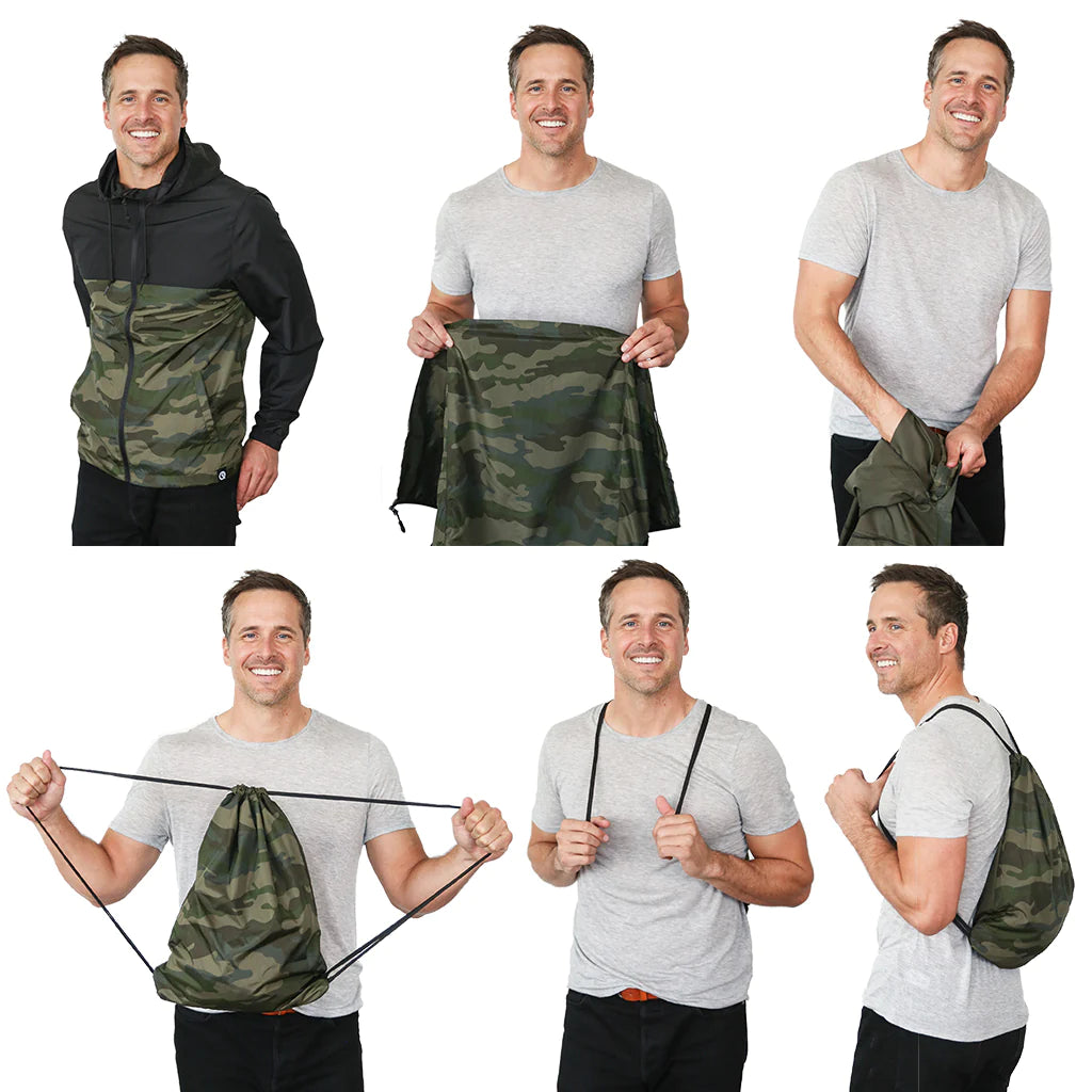 Coupe-vent QUIKFLIP Dryflip, camouflage noir