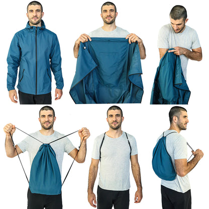 QUIKFLIP Dryflip Regenjacke, Atlantic Blue