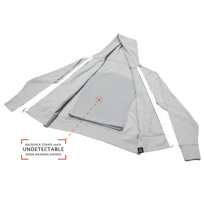 QUIKFLIP Hero Hoodie Lite Full Zip, Grey
