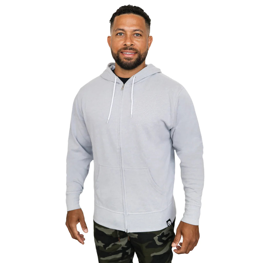 QUIKFLIP Hero Hoodie Lite Full Zip, Grey