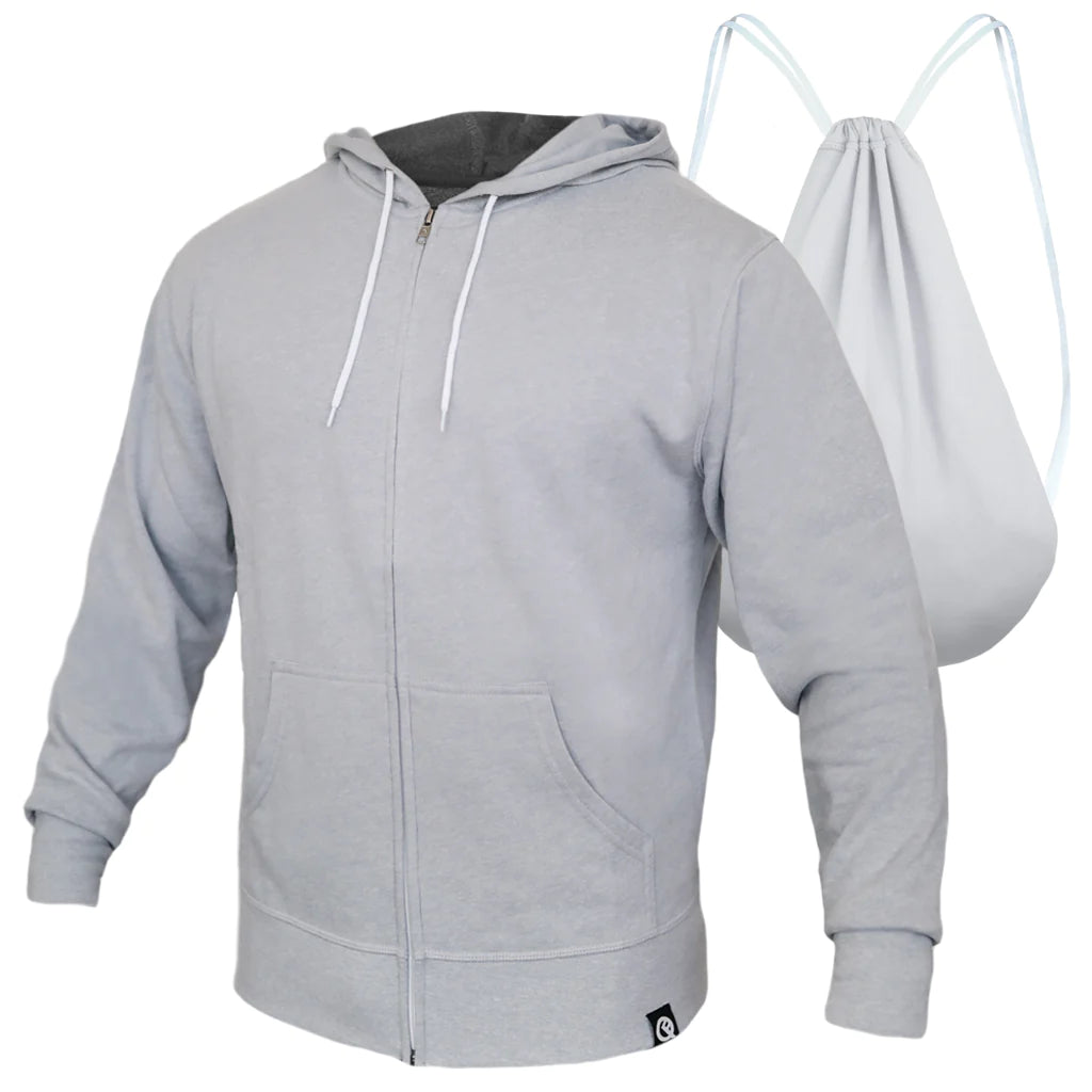 QUIKFLIP Hero Hoodie Lite Full Zip, Grey