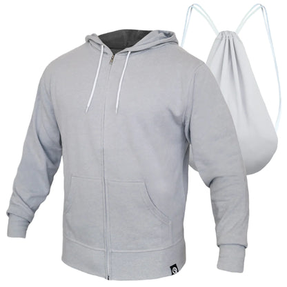 QUIKFLIP Hero Hoodie Lite Full Zip, Grey