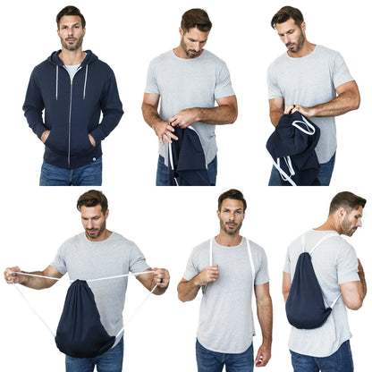 QUIKFLIP Hero Hoodie Lite Full Zip, Midnight Navy