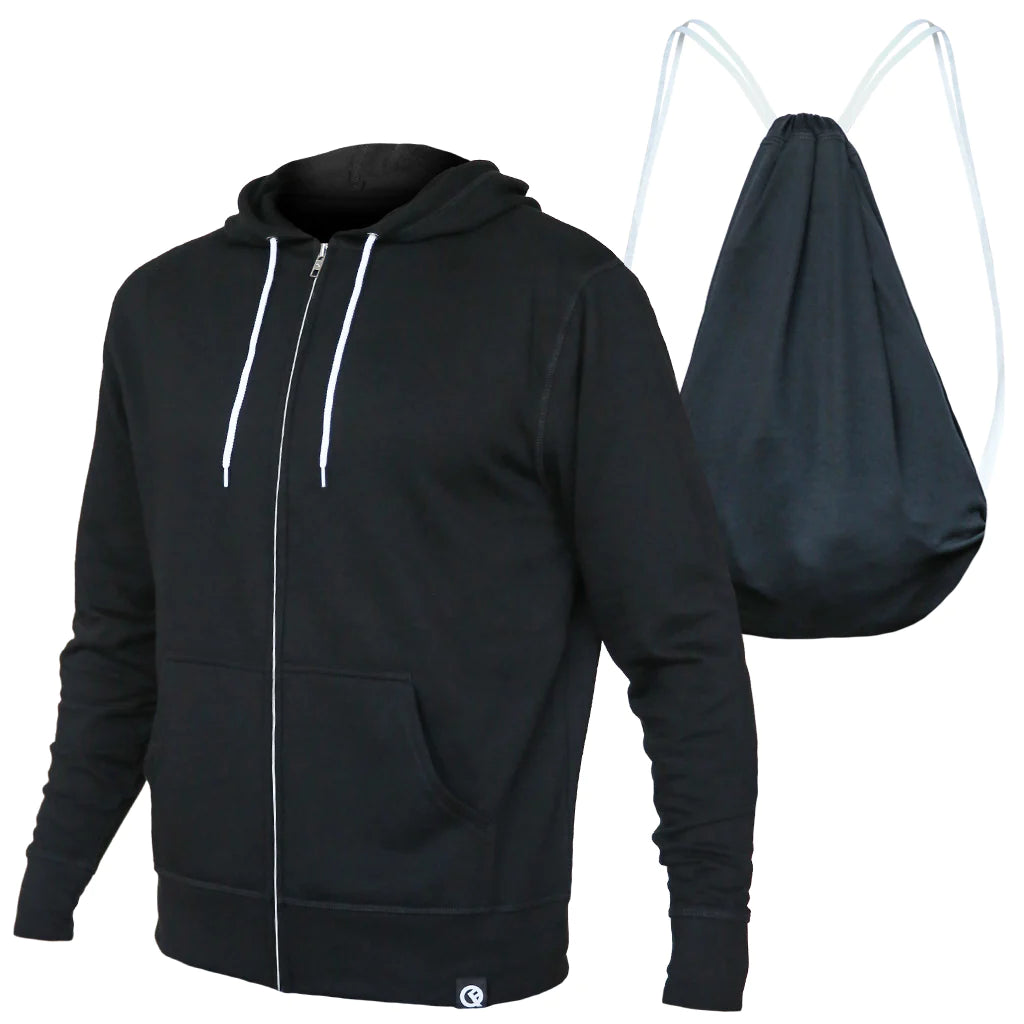 QUIKFLIP Hero Hoodie Lite Full Zip, Schwarz