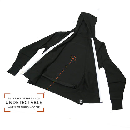 QUIKFLIP Kids Hero Hoodie Lite Full Zip, Schwarz