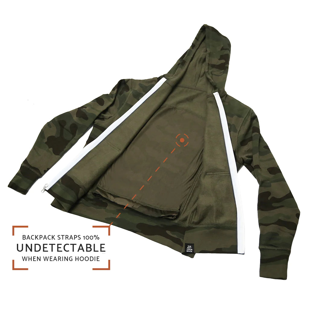 QUIKFLIP Hero Hoodie Lite Full Zip, Camouflage