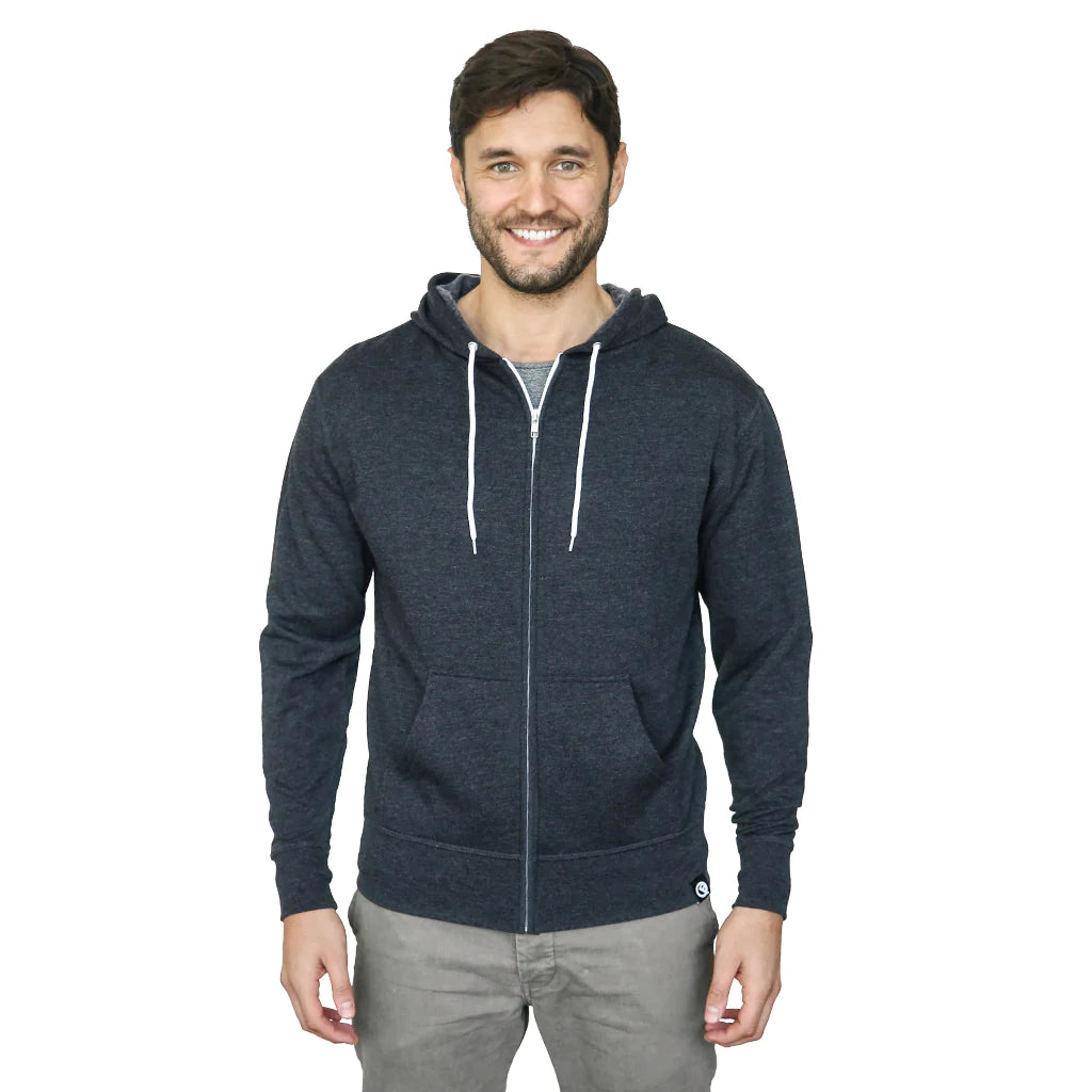 QUIKFLIP Hero Hoodie Lite Full Zip, Charcoal
