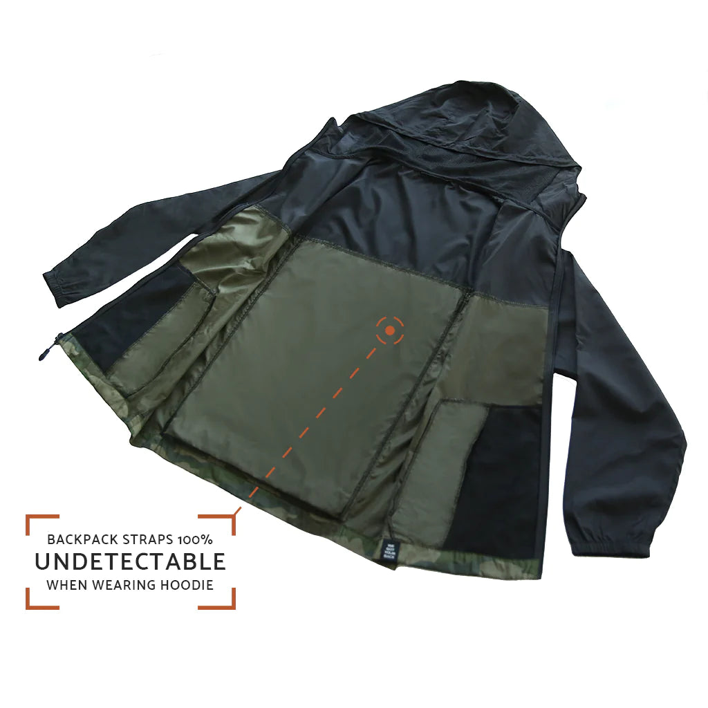 QUIKFLIP Dryflip Windbreaker, Black Camo