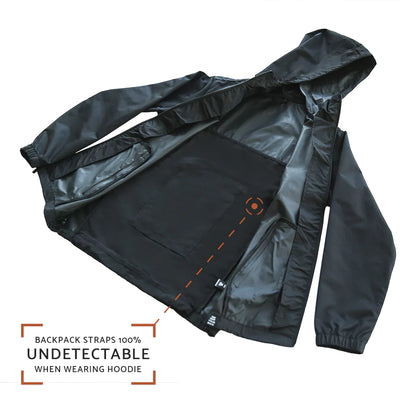 QUIKFLIP Dryflip Regenjacke, Schwarz