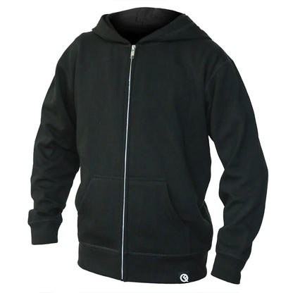 QUIKFLIP Kids Hero Hoodie Lite Full Zip, Schwarz