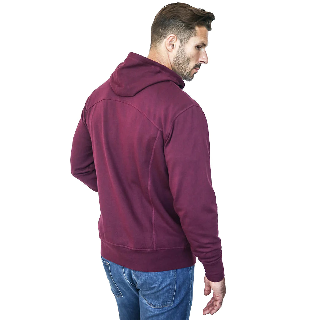 QUIKFLIP Hero Hoodie Lite Full Zip, Bordeaux