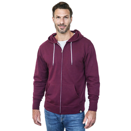 QUIKFLIP Hero Hoodie Lite Full Zip, Bordeaux