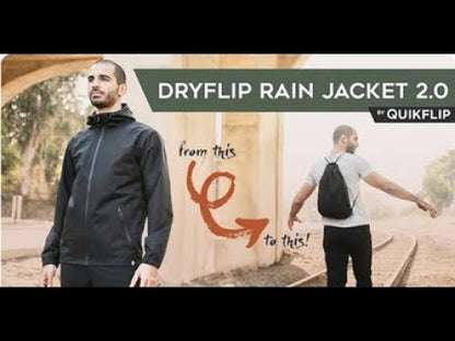 QUIKFLIP Dryflip Regenjacke, Schwarz