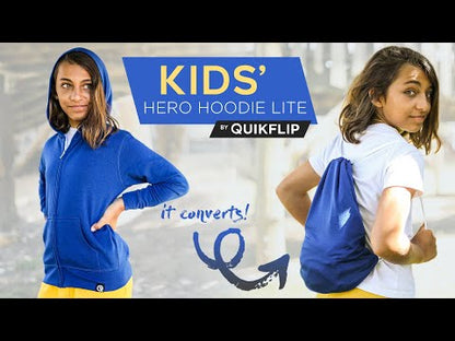 QUIKFLIP Kids Hero Hoodie Lite Full Zip, Royal Blau